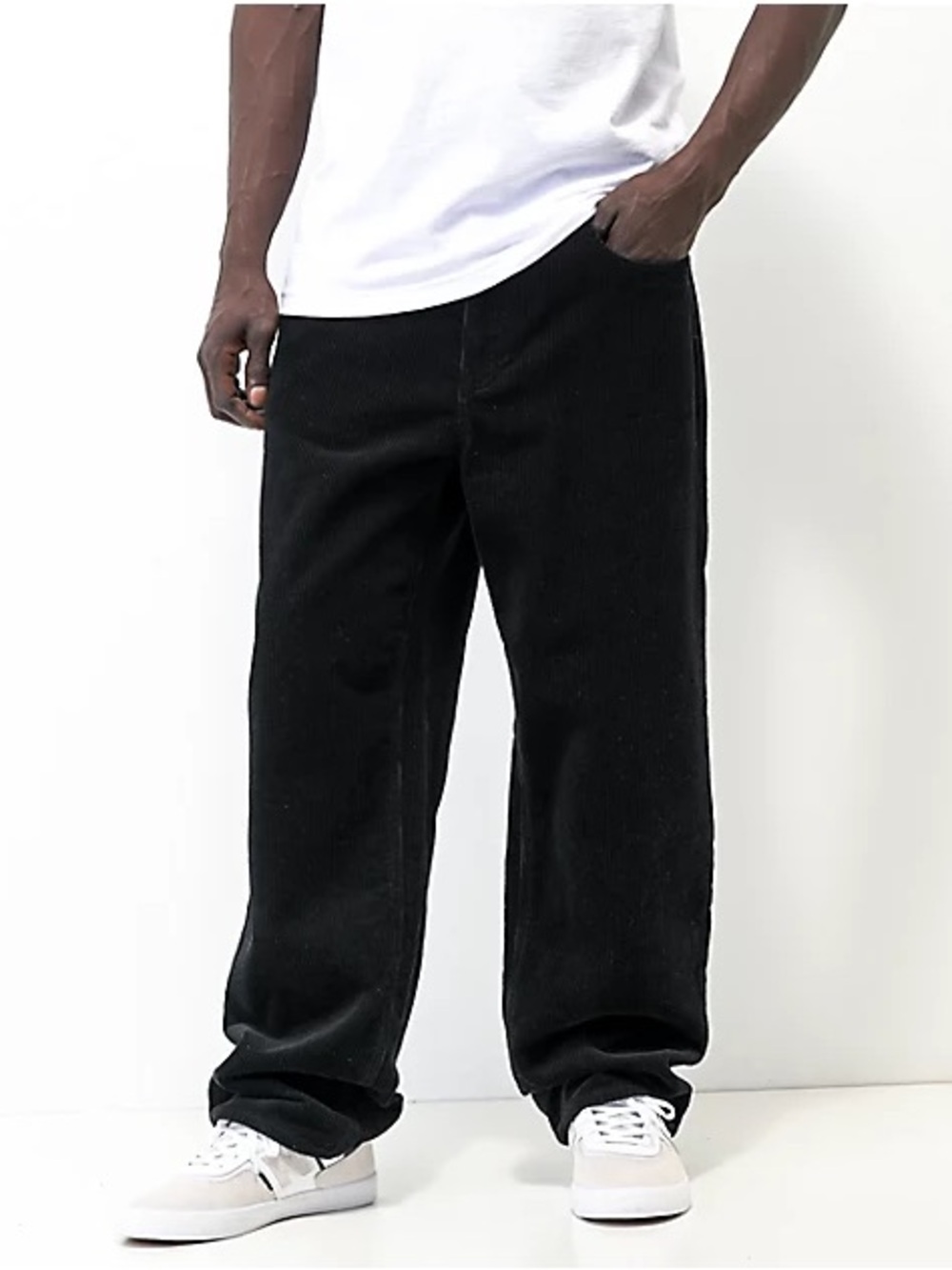 Black Empyre Loose Fit Sk8 Curdoroy Jeans size 27" men's/women's
